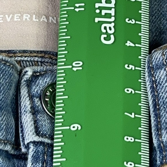 Everlane High Rise Straight Leg Jeans Women's 28 Ankle Blue Stretch Denim - Picture 7 of 10